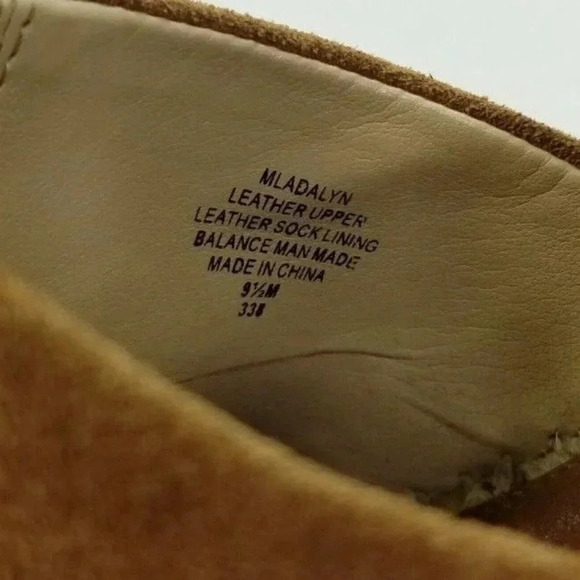 Marc Fisher 9.5M Adalyn Espadrille Platform Wedge Heel Ankle Strap Cognac Suede - Picture 3 of 12